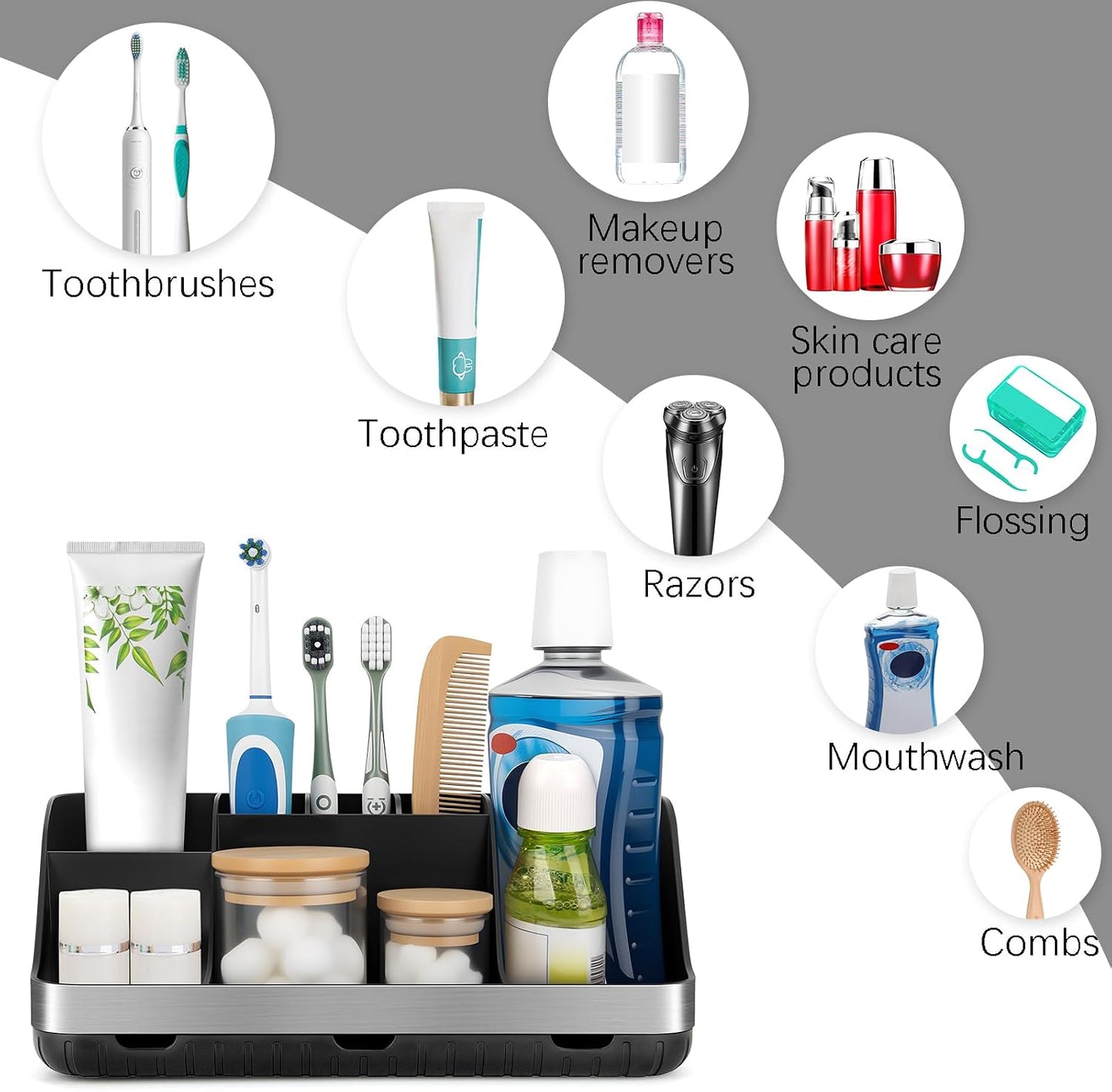 Veyzora 7 Slot Beauty & Vanity Organizer